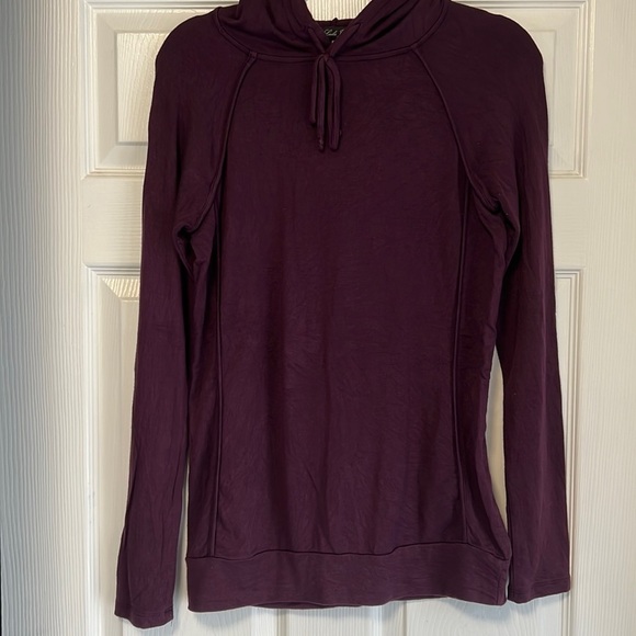 Laila Jayde Hoodie in Wine Longline Soft Stretchy Oversized Made in the USA S - Picture 1 of 8